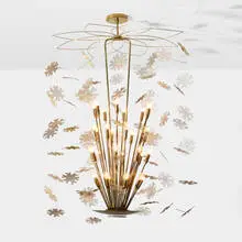 Paavo Tynell, Rare and Important chandelier, c. 1950, brass, perforated brass