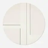 Ilya Bolotowsky, Large White on White Tondo, 1975, acrylic on canvas