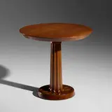 T. H. Robsjohn-Gibbings, occasional table, model no. 110, c. 1969, carved walnut