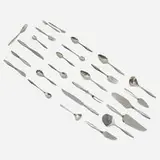 Diamond silverware by Gio Ponti, 1958, sterling silver, stainless steel, sold Jun 2019