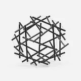 Buckminster Fuller, 30 Strut, 3 Frequency (3v) Geodesic Tensegrity Sculpture Dome