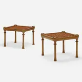 T. H. Robsjohn-Gibbings, Diphros stools, pair