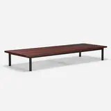 bench from Cité Cansado, Mauritania by Charlotte Perriand, 1958, lacquered pine, enameled steel, sold Jun 2019