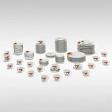 Frank Lloyd Wright, Imperial Hotel dinnerware, transfer-printed porcelain