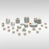Frank Lloyd Wright, Imperial Hotel dinnerware, transfer-printed porcelain