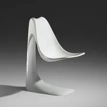 Chicago chair by Angelo Mangiarotti, 1983, reinforced fiberglass, sold Jun 2019