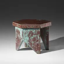 stool from Price Tower, Bartlesville, Oklahoma by Frank Lloyd Wright, 1956, copper, sold Jun 2019