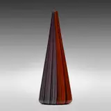 James Carpenter, Tessuto vase, c. 1979, glass with vertical rods