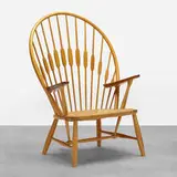 Hans J. Wegner, Peacock chair, ash, teak, paper cord