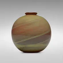 Ambrati vase by Ercole Barovier, c. 1956, internally decorated glass, sold Jun 2019