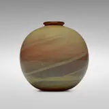 Ambrati vase by Ercole Barovier, c. 1956, internally decorated glass, sold Jun 2019