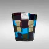 Pezzato vase, model 4912 by Fulvio Bianconi, c. 1951, polychrome patchwork glass, sold Jun 2019