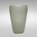 Bollicine vase, model 3540 by Carlo Scarpa, c. 1934-36, greenish-white bollicine glass, sold Jun 2019