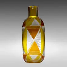 Monumental Intarsio vase by Ercole Barovier, c. 1975, fused glass tesserae with controlled air bubbles, sold Jun 2019