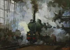 Sergei Menyayev, Untitled, oil on canvas 29.5 x 39.5cm