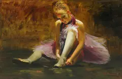 Dmitri Kolujni, Untitled, oil on canvas 40 x 61cm