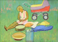 Victor Templin, Untitled, oil on board 35 x 47.5cm