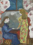 Elisabeth Collins, Untitled, watercolour and gouache 55.5 x 38cm .