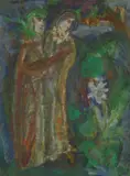 Elisabeth Collins, Untitled, bodycolour and pencil 24 x 17.5cm .