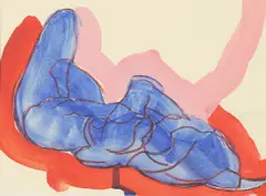 Anthony Roe, Untitled, pastel and gouache on board 15 x 19cm .
