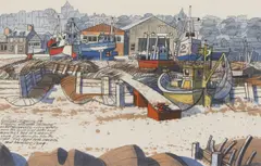 Neil Meacher, Untitled, gouache and pencil 34.5 x 52cm