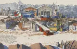 Neil Meacher, Untitled, gouache and pencil 34.5 x 52cm