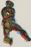 Anthony Roe, Untitled, acrylic and pastel 43.5 x 29.5cm .