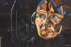 Annabel Emson, Untitled, oil and mixed media on canvas 153 x 229cm