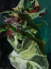 Kim Scouller, Untitled, Kim Scouller (b.1980) Nature Morte III oil on paper 30.5 x 20.3c m .