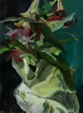 Kim Scouller, Untitled, Kim Scouller (b.1980) Nature Morte III oil on paper 30.5 x 20.3c m .