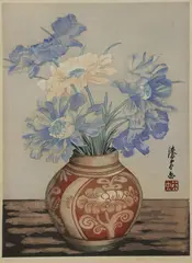 Urushibara Mokuchu, Untitled, circa 1934 colour woodcut