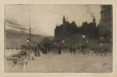 Robert Charles Goff, Untitled, Brighton etching
