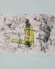 Untitled by Roberto Matta, 1911-2002 ) Untitled etching with aquatint for ‘Paroles Peintes’, sold Apr 2021