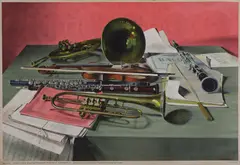 Untitled by Barnet Freedman, Still Life’ lithograph from the second series, sold Apr 2021