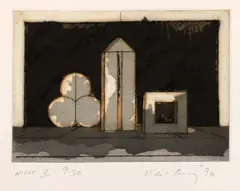 Michael Kenny, Untitled, 1996 etching with collograph in colours