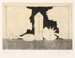 Michael Kenny, Untitled, 1996 etching with collograph printed in colours on Somerset TP 300 gms paper; signed