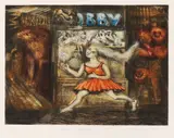 Mick Rooney, Untitled, a two-plate copper etching in colours with collograph on Somerset TP 300gsm paper; signed