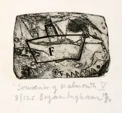 Untitled by Bryan Ingham, 1982 etching, sold Apr 2021