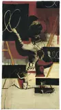 Neo Rauch, Roter Junge, 1995, Öl auf Papier auf Leinwand