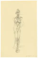 Alberto Giacometti, Nu, 1959, Bleistift auf festem Velin