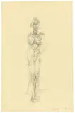 Nu by Alberto Giacometti, 1959, Bleistift auf festem Velin, sold Oct 2018