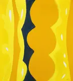 Ernst Wilhelm Nay, Drei Orange, 1967, Öl auf Leinwand