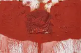 Hermann Nitsch, Kreuzwegstation, 1992, Öl, Stoff und Holz auf Leinwand