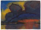 Große dunkle Wolke by Emil Nolde, Um 1935, Aquarell auf Japan, sold May 2018