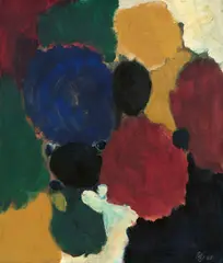 Bernstein by Ernst Wilhelm Nay, 1960, Öl auf Leinwand, sold Nov 2017