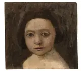 Paula Modersohn-Becker, Kopf eines italienischen Mädchens, 1906, Öl auf Pappe auf Holz