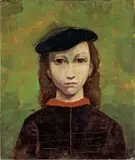 Kinderbildnis mit Mütze by Karl Hofer, Um 1939, Öl auf Leinwand, sold Nov 2007