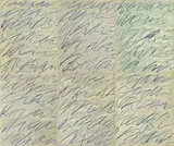 Cy Twombly, Roman Notes, 1970, Folge von 6 Farboffsetlithographien, jeweils auf leichtem Karton