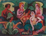 Ernst Ludwig Kirchner, Im Palast der Prinzessinnen, Um 1922, Öl auf Leinwand