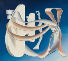 Konrad Klapheck, Müßiggang, 1969, Öl auf Leinwand